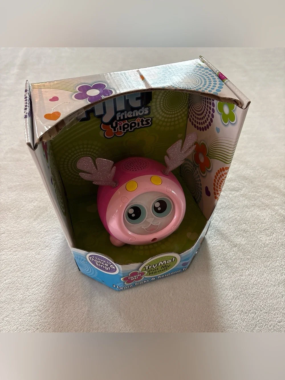 Y2K Vintage Fijit Friends Yippits Figure Pink Patter NWT